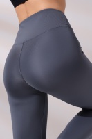 EMFURE Füme Kadın Fermuarlı İspanyol Paça Spor Tayt Sıkılaştırıcı Toparlayıcı Sporcu Bootcut Leggings