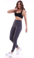 Emfure Füme Kadın Spor Tayt Çift Cepli Sıkılaştırıcı Toparlayıcı Sporcu Taytı Leggings