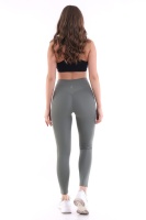 Emfure Haki Kadın Spor Tayt Çift Cepli Sıkılaştırıcı Toparlayıcı Sporcu Taytı Leggings