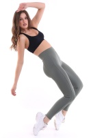 Emfure Haki Kadın Spor Tayt Çift Cepli Sıkılaştırıcı Toparlayıcı Sporcu Taytı Leggings