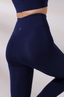 EMFURE Lacivert Kadın Spor Tayt Sıkılaştırıcı Toparlayıcı Tam Boy Spor Tayt Leggings