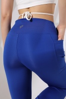 EMFURE Saks Kadın Yüksek Bel Toparlayıcı Çift Cepli Ispanyol Paça Spor Tayt Bootcut Leggings