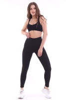 Emfure Siyah Kadın Spor Tayt Çift Cepli Sıkılaştırıcı Toparlayıcı Sporcu Taytı Leggings